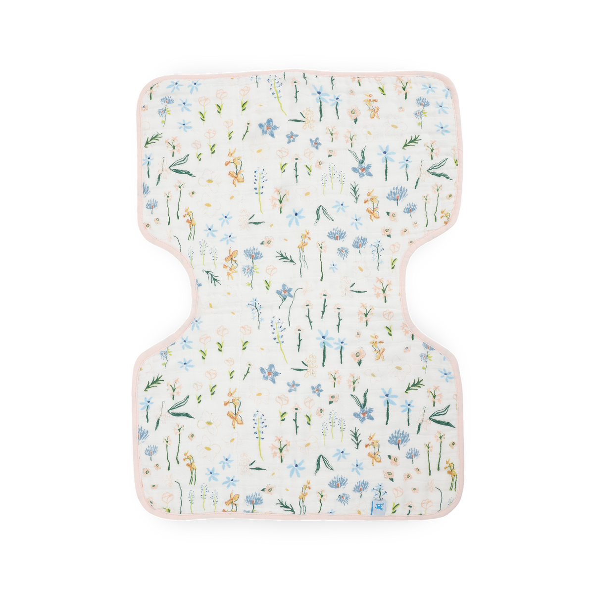 Cotton Muslin Burp Cloth - Pastel Petals