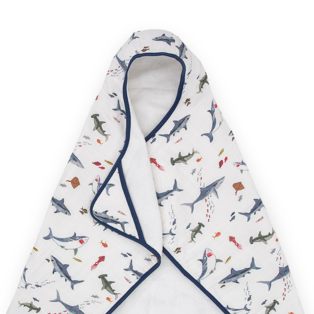 Big Kid Hooded Towel | Shark Towel | Little Unicorn USA