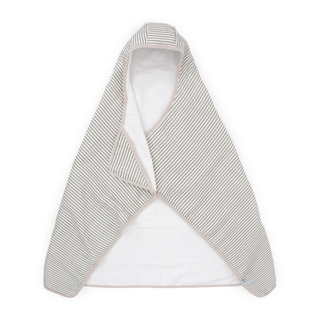 Toddler Hooded Towel - Grey Stripe – Little Unicorn USA