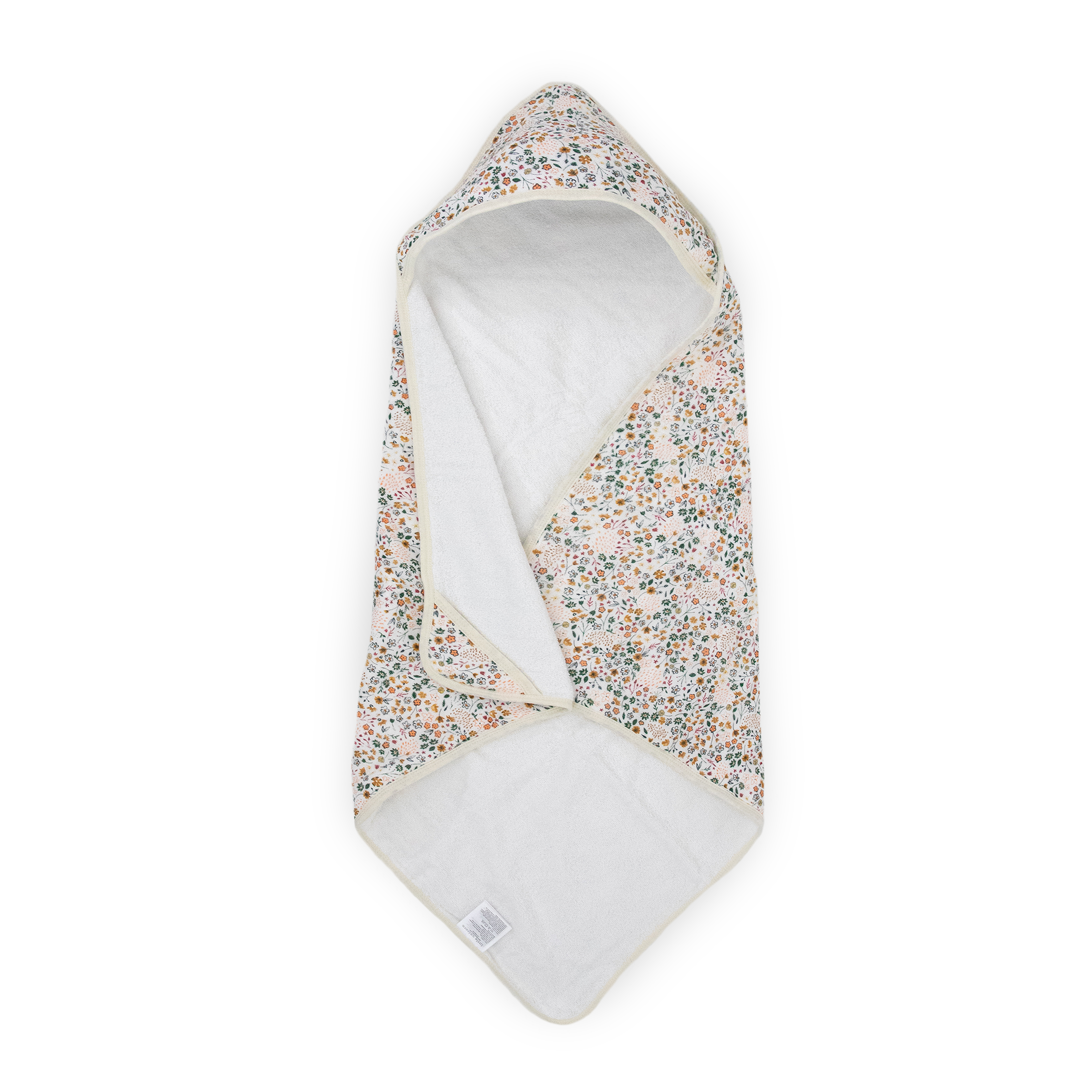 Infant Hooded Towel &amp; Washcloth Set - Pressed Petals