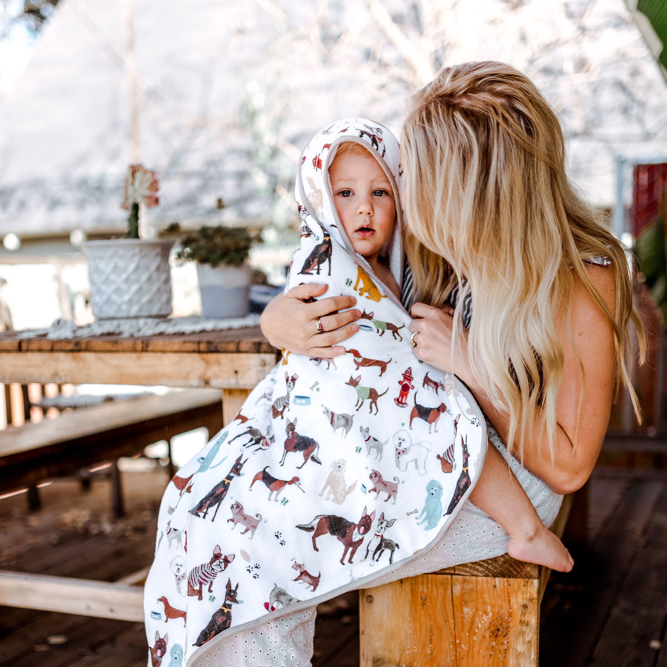 Little unicorn online woof swaddle