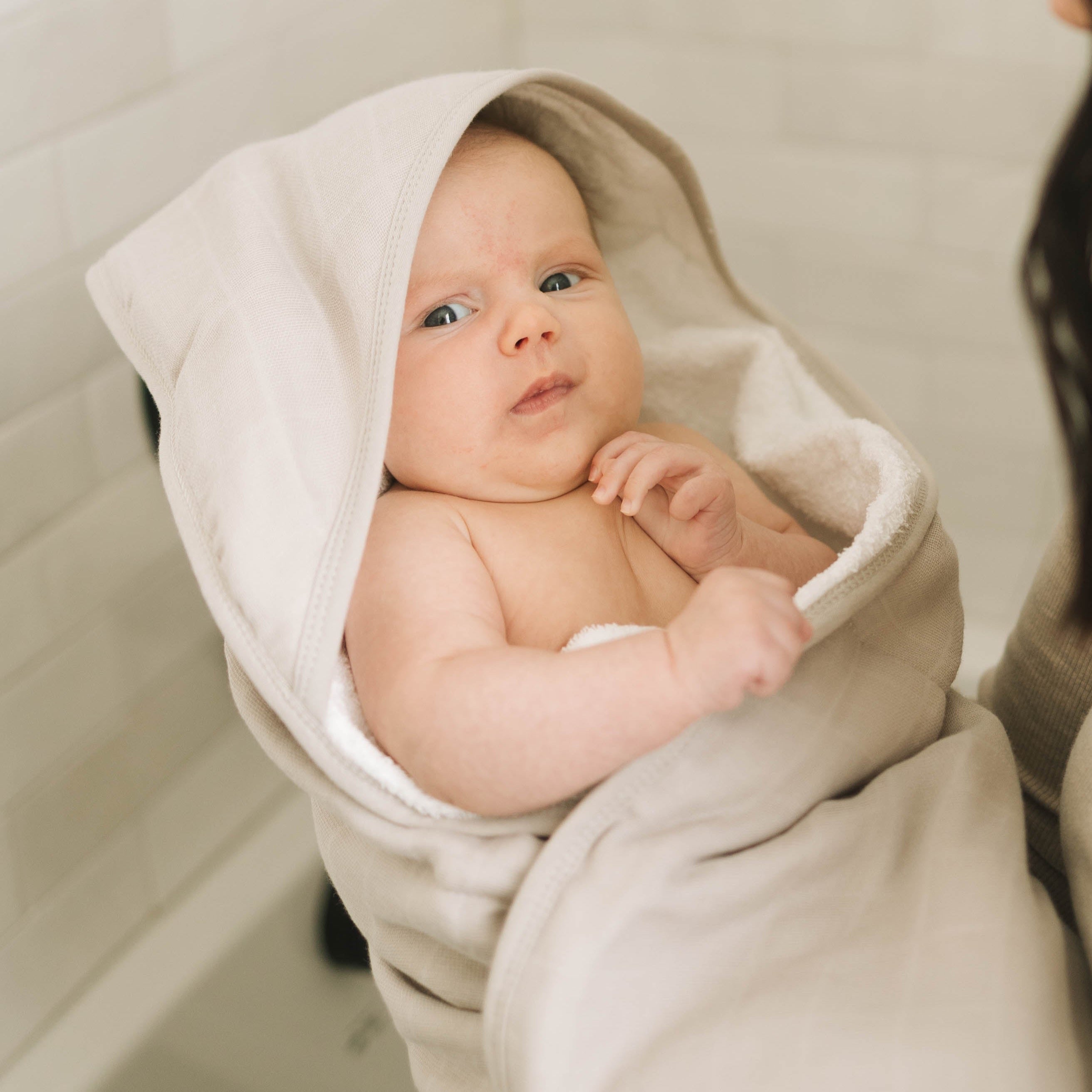 Infant Hooded Towel - Porpoise