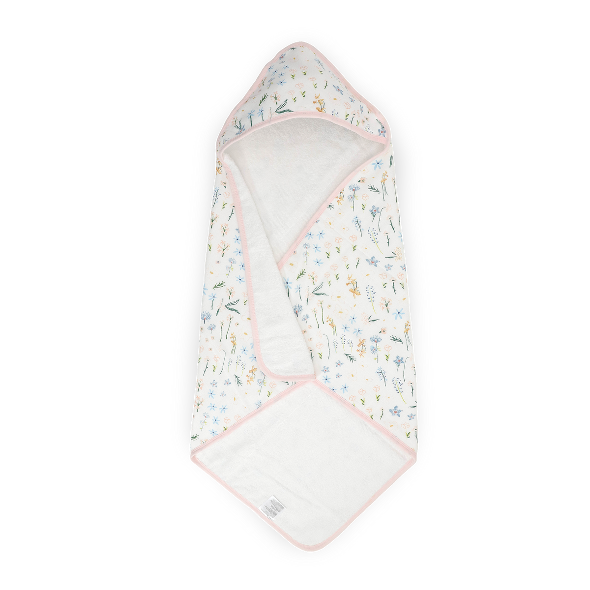 Infant Hooded Towel - Pastel Petals