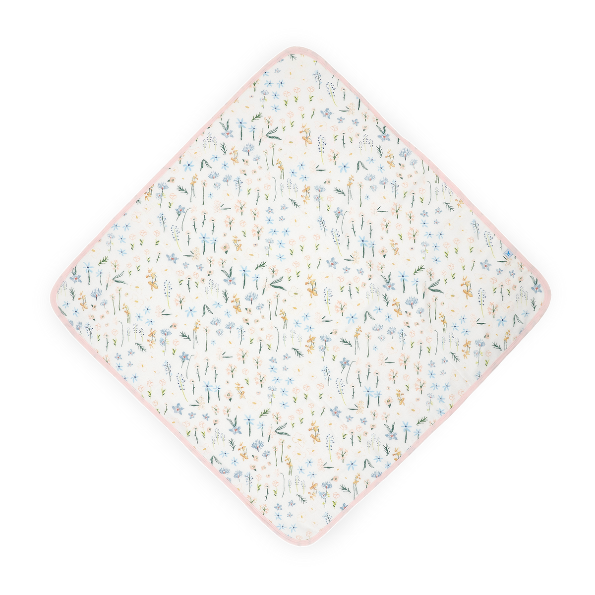 Infant Hooded Towel - Pastel Petals