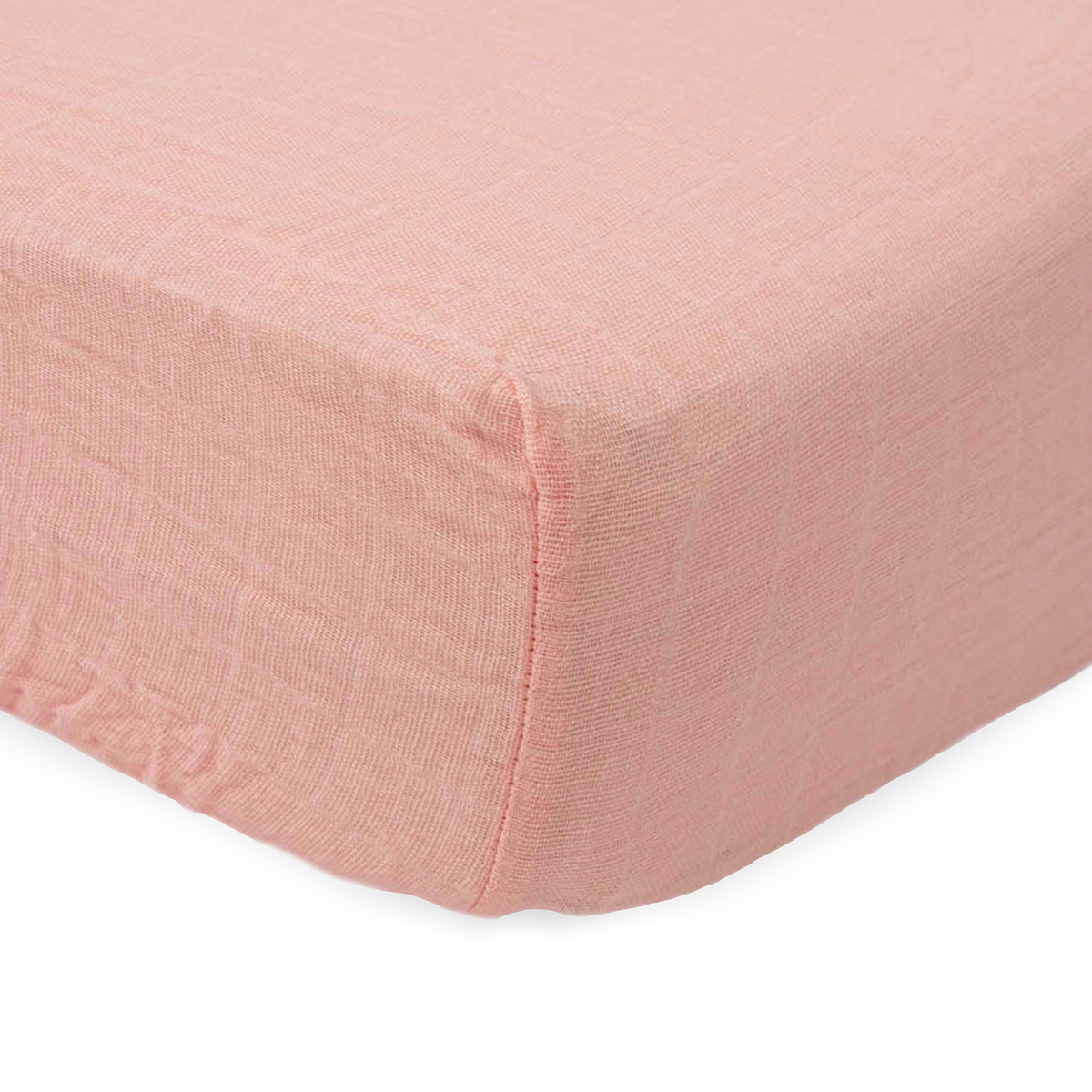 Cotton Muslin Crib Sheet Rose Petal Little Unicorn USA