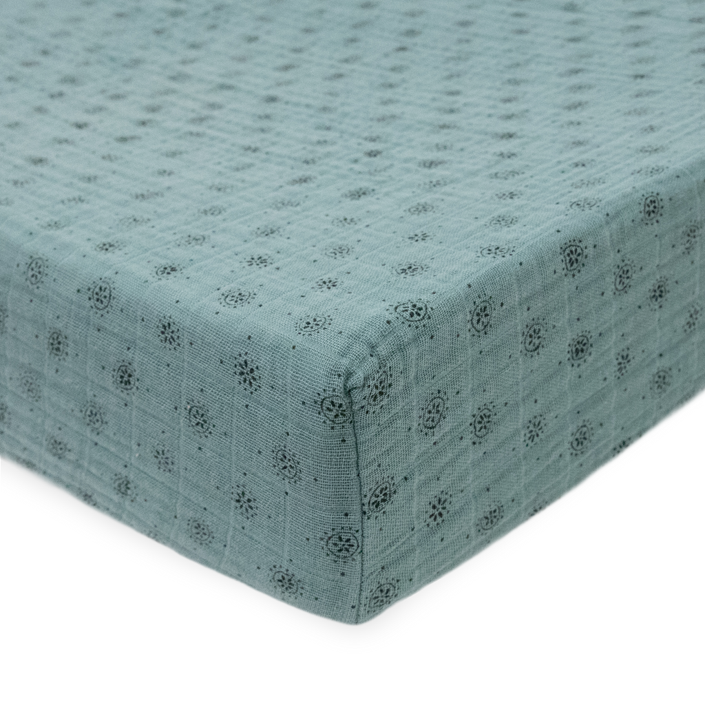 Cotton Muslin Changing Pad Cover Wallflower Little Unicorn USA