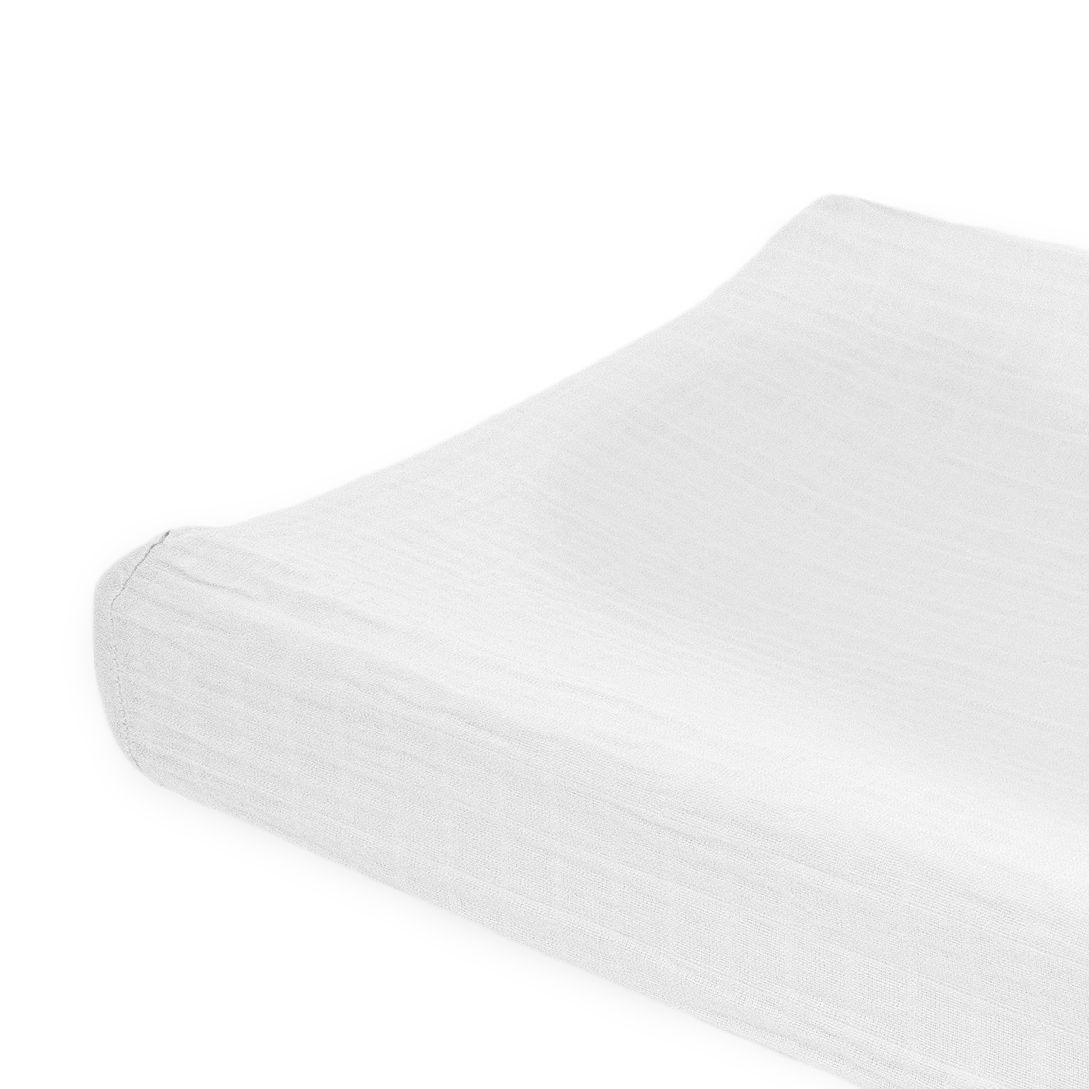 Organic Cotton Muslin Changing Pad Cover - White