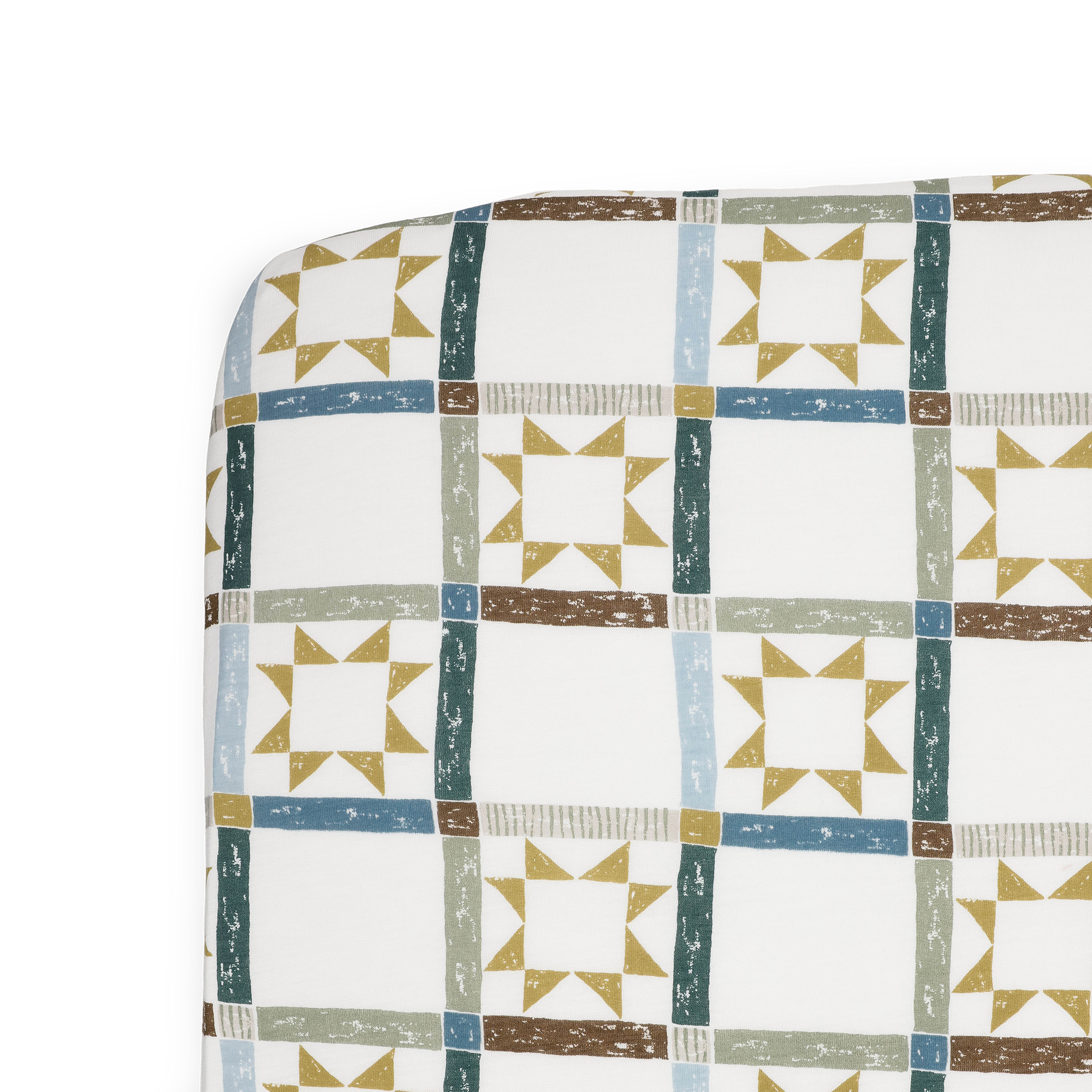 Stretch Knit Crib Sheet - Barn Star