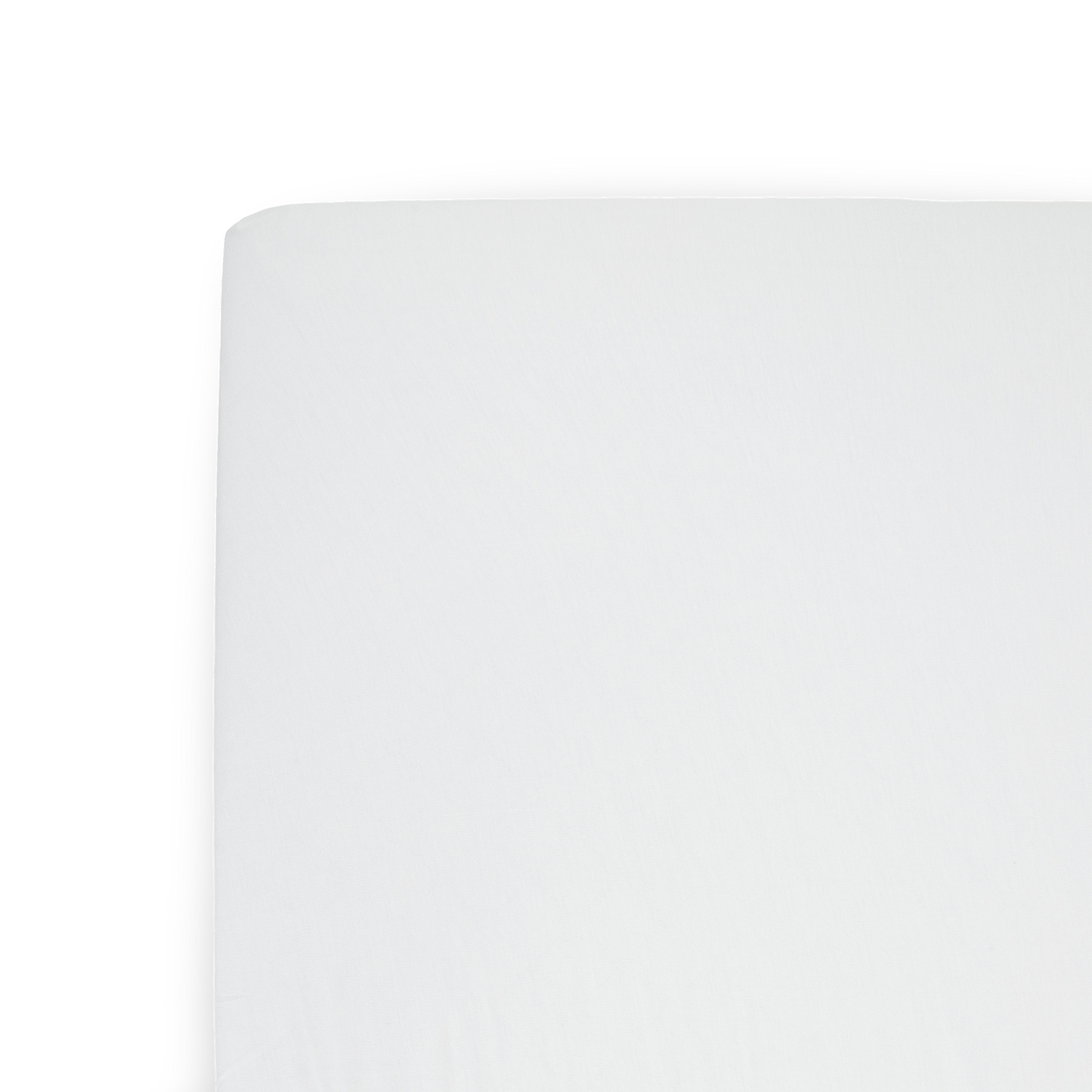 Stretch Knit Mini Crib Sheet - White
