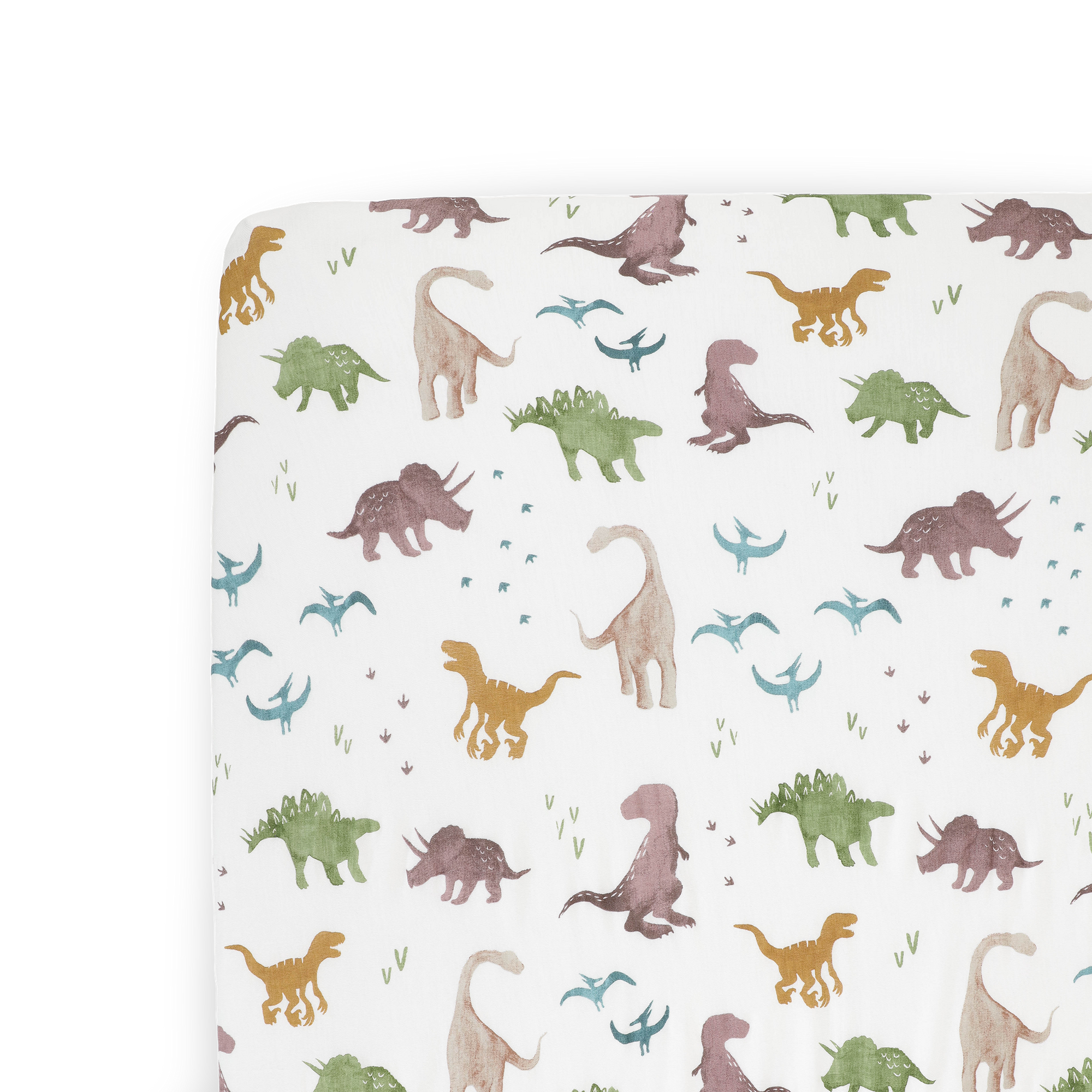 Stretch Knit Mini Crib Sheet - Dino Pals