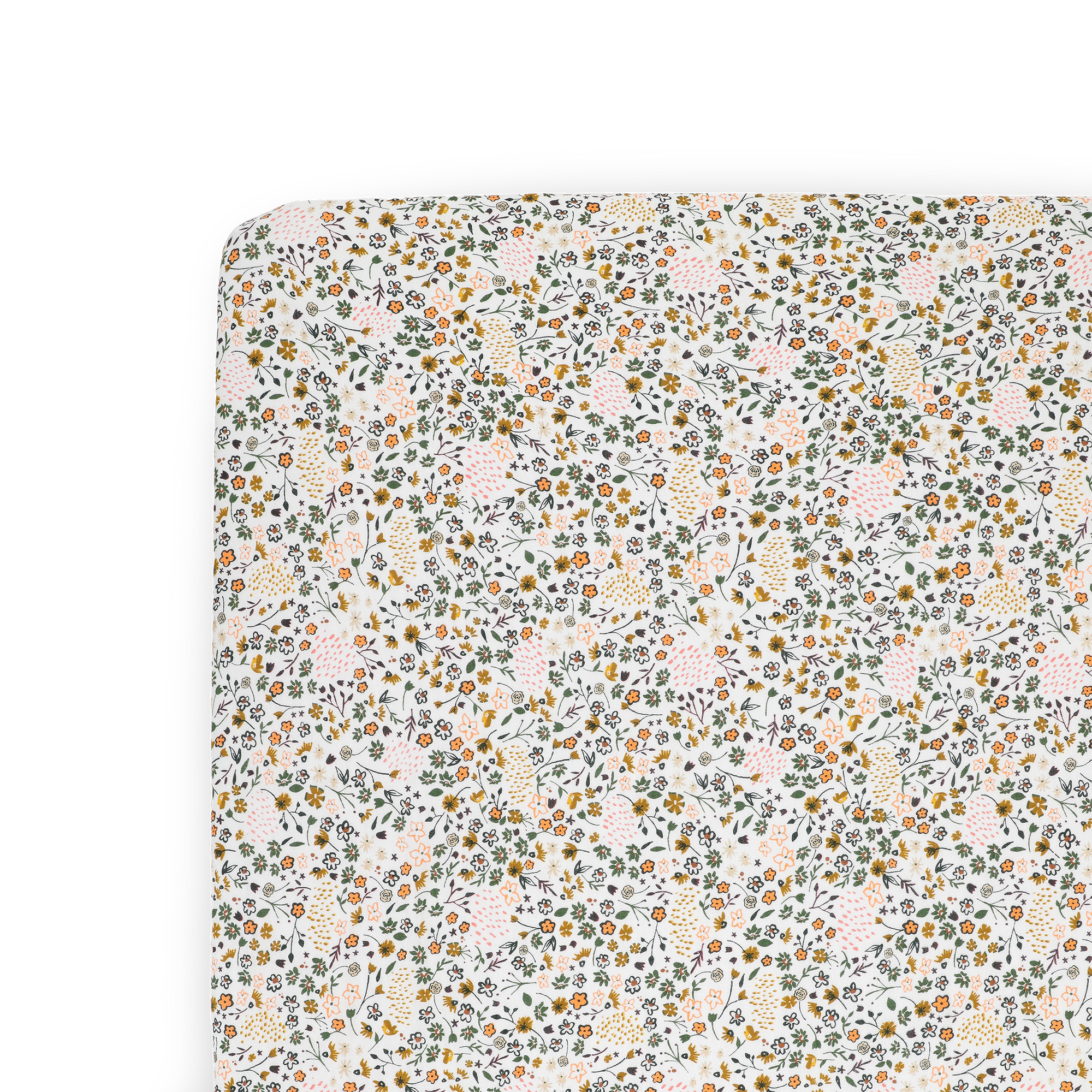 Stretch Knit Mini Crib Sheet - Pressed Petals