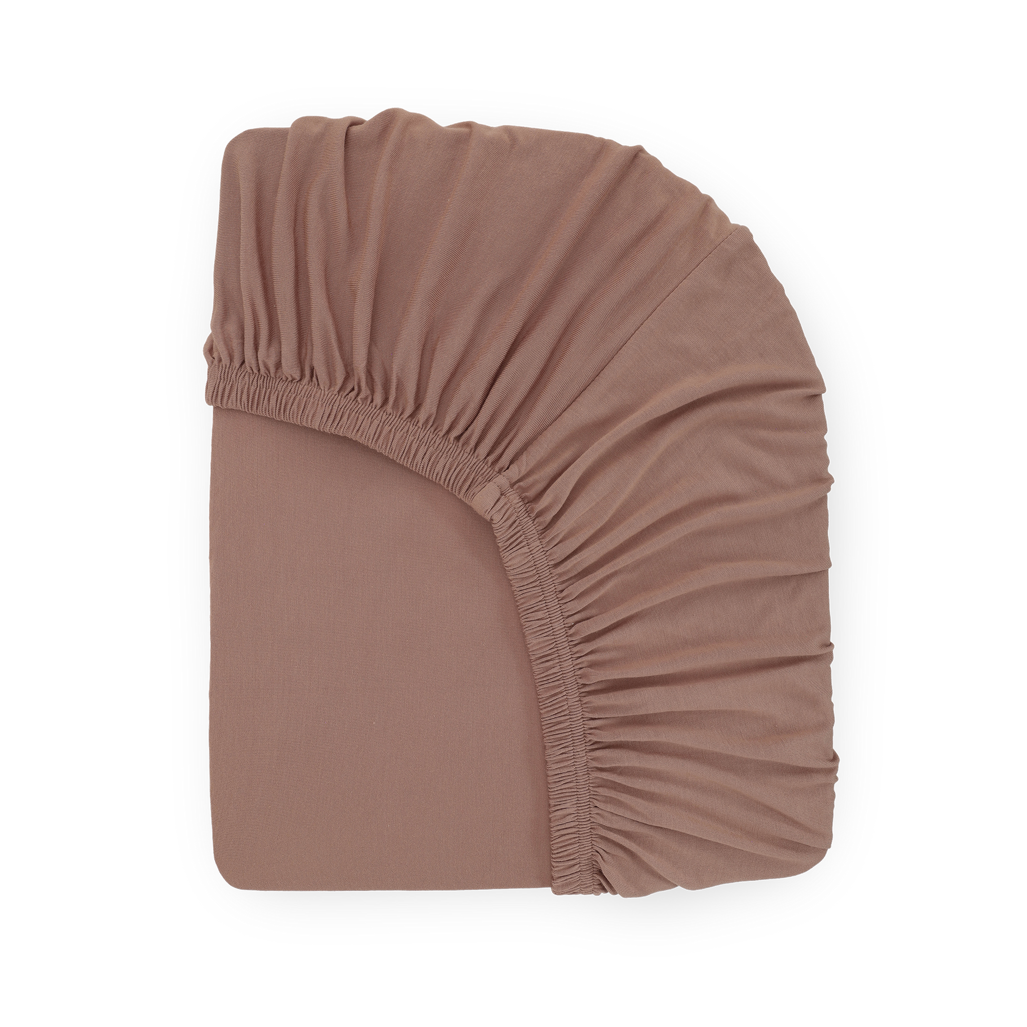 Stretch Knit Mini Crib Sheet - Terracotta