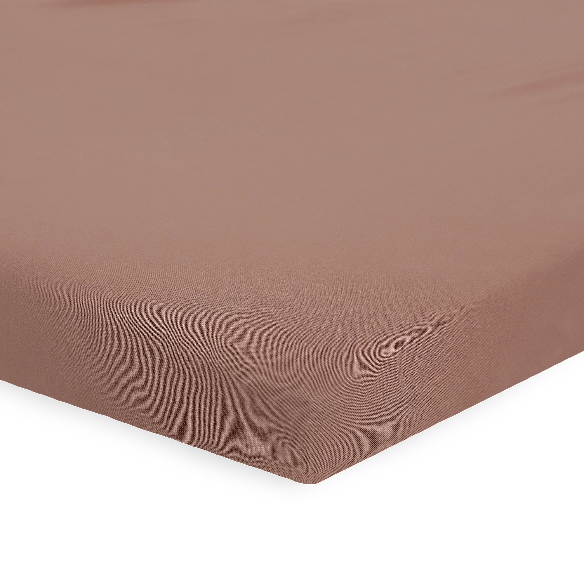 Stretch Knit Mini Crib Sheet - Terracotta