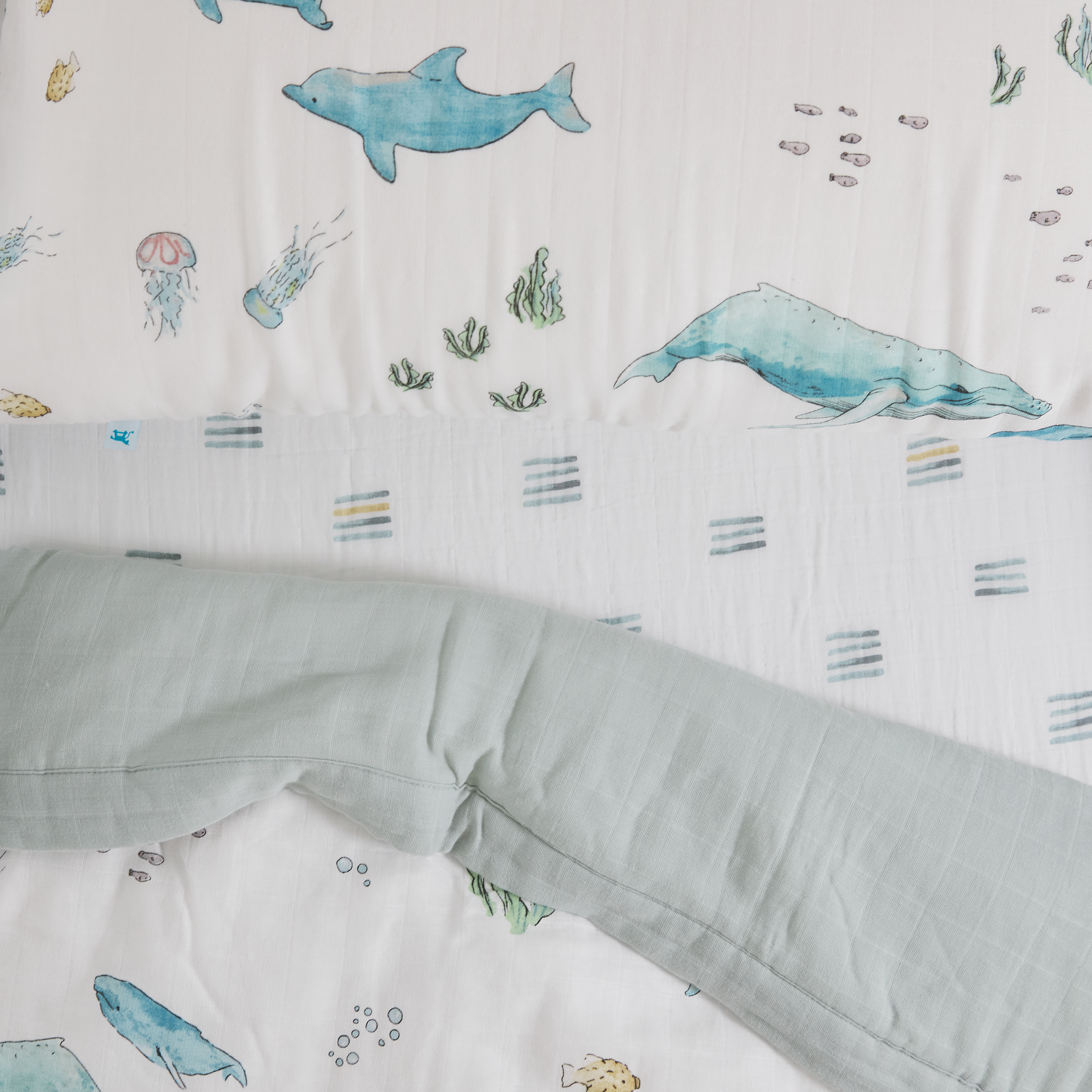 Whale sheets pottery barn deals