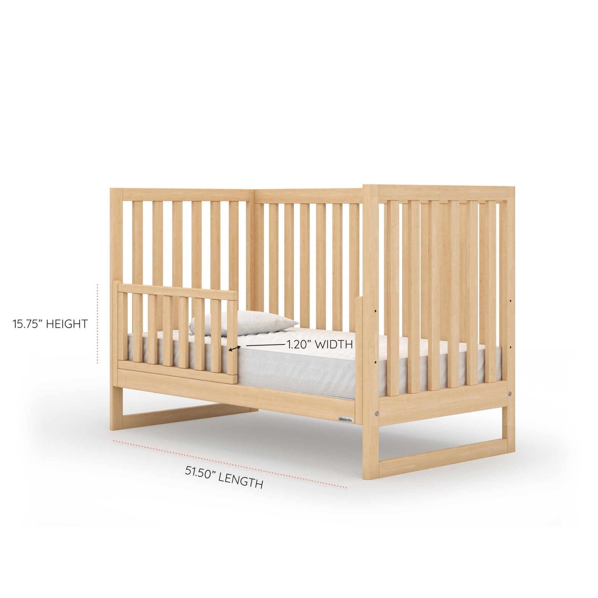 dadada Baby Austin 3-in-1 Convertible Crib