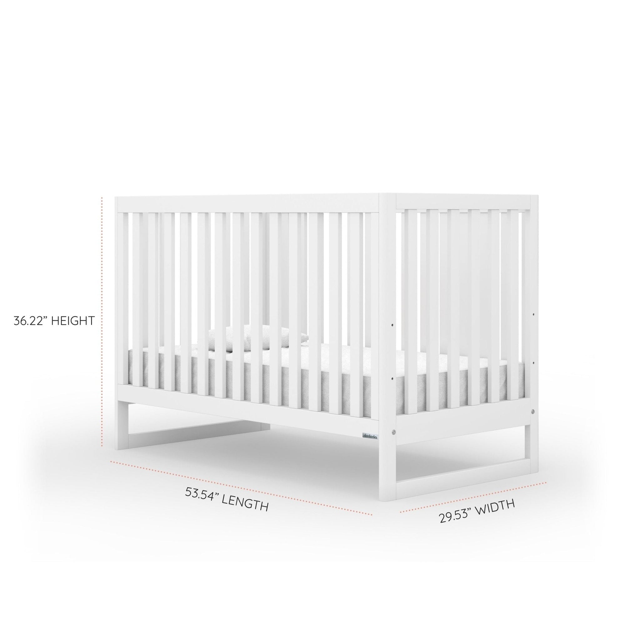 dadada Baby Austin 3-in-1 Convertible Crib