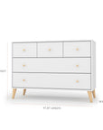 dadada Baby Austin 5-Drawer Nursery Dresser