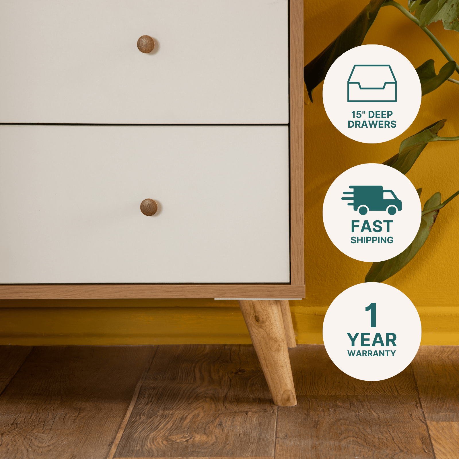 dadada Baby Austin 5-Drawer Nursery Dresser