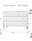 dadada Baby Austin 5-Drawer Nursery Dresser