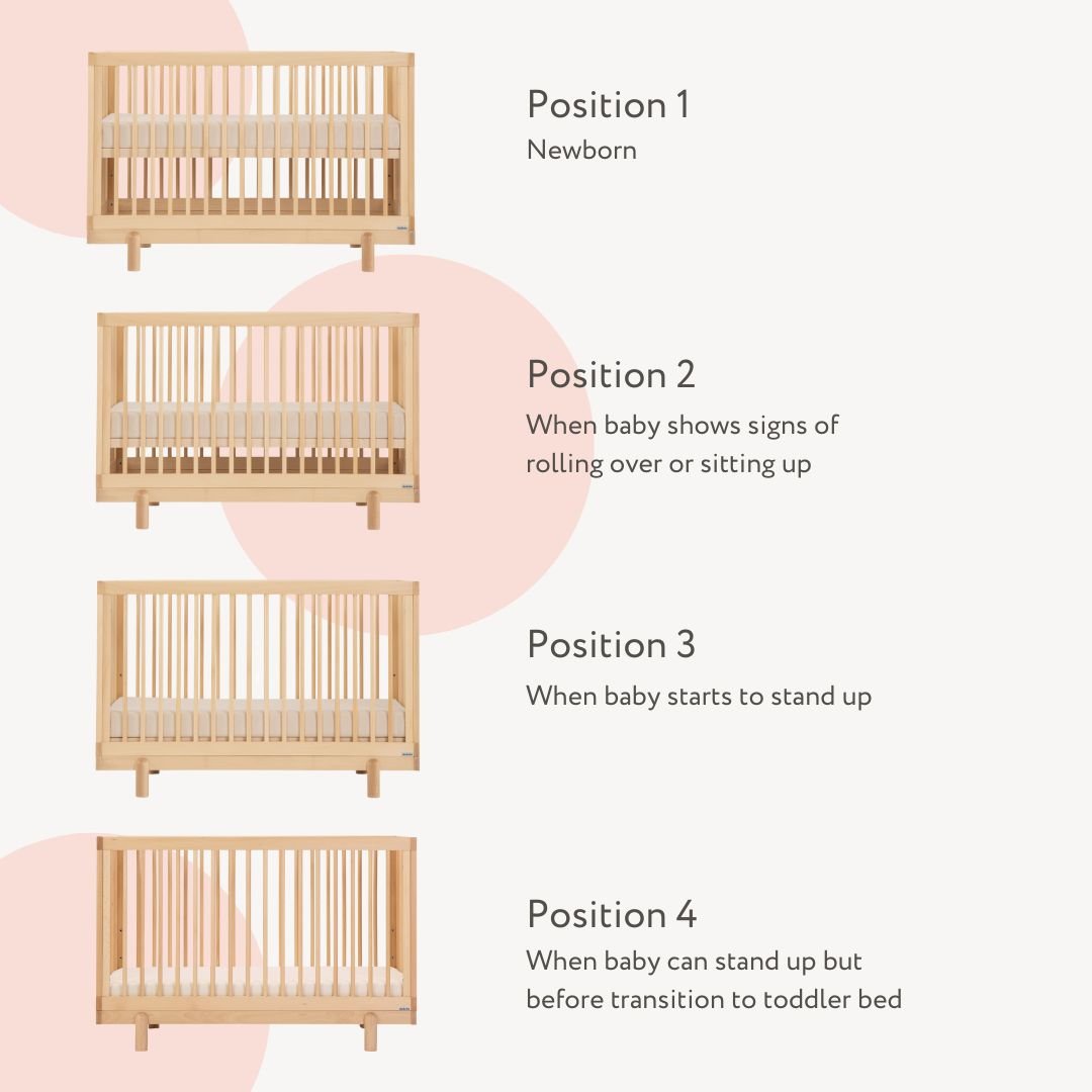 dadada Baby Bliss 4-in-1 Convertible Crib