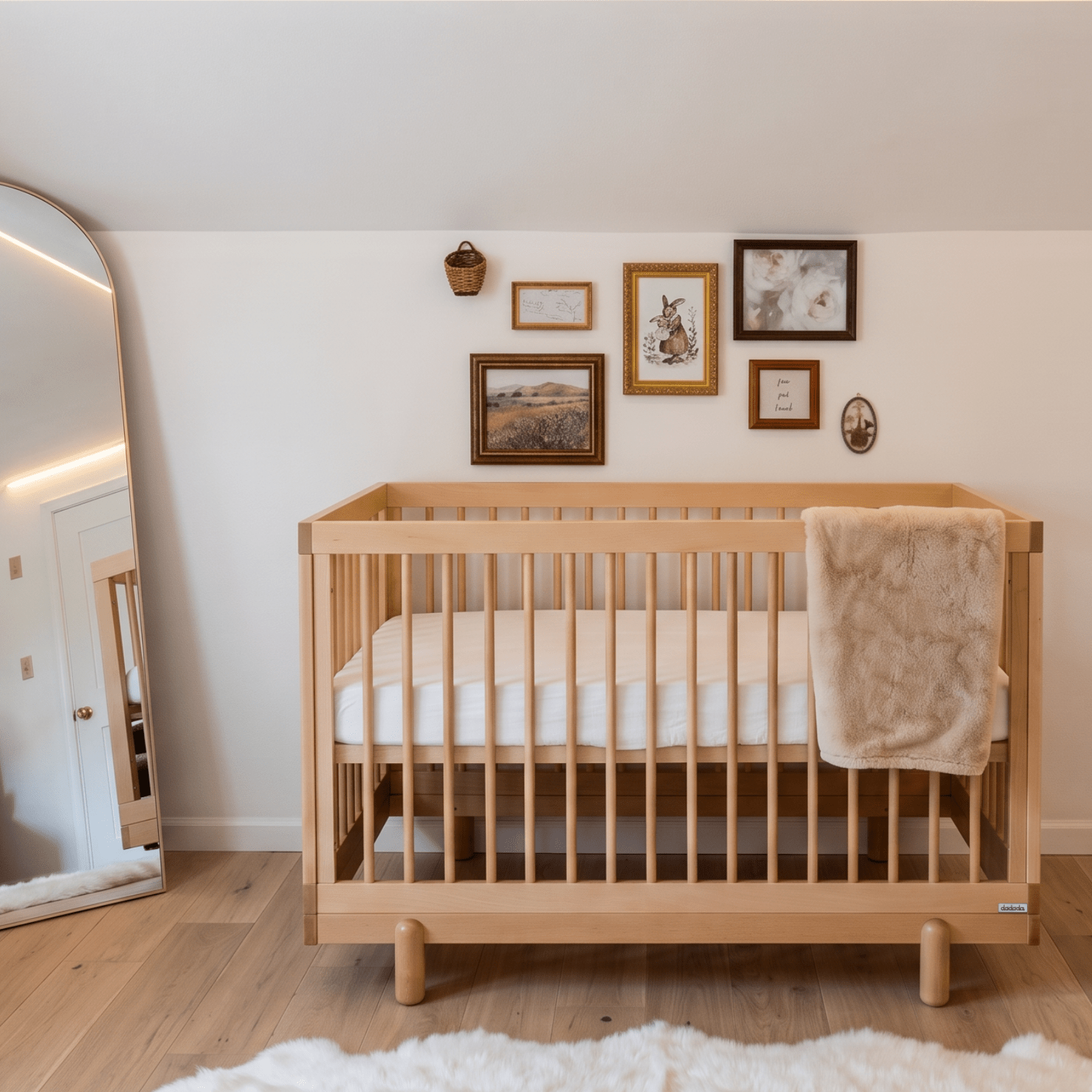 dadada Baby Bliss 4-in-1 Convertible Crib