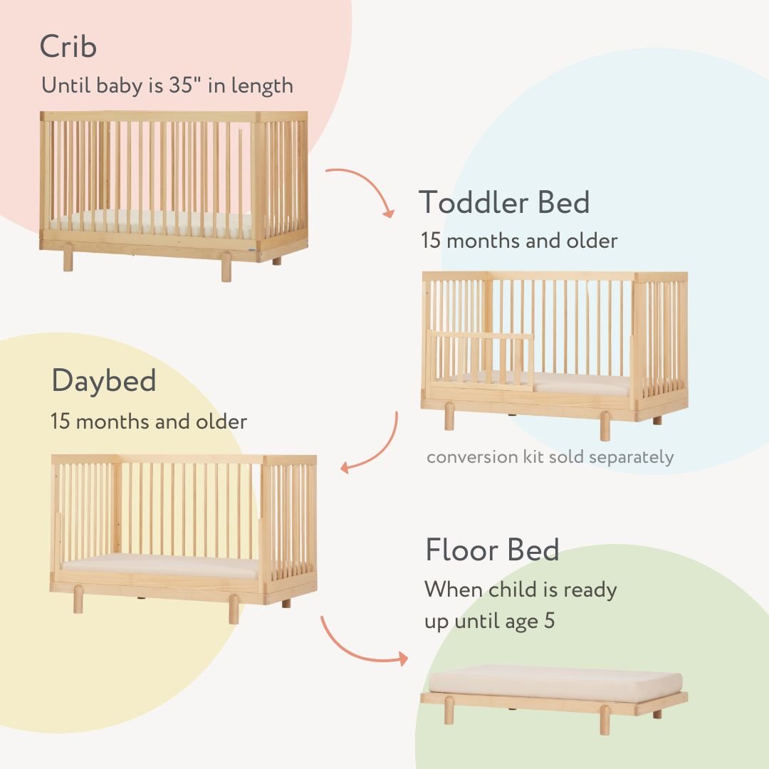 dadada Baby Bliss 4-in-1 Convertible Crib