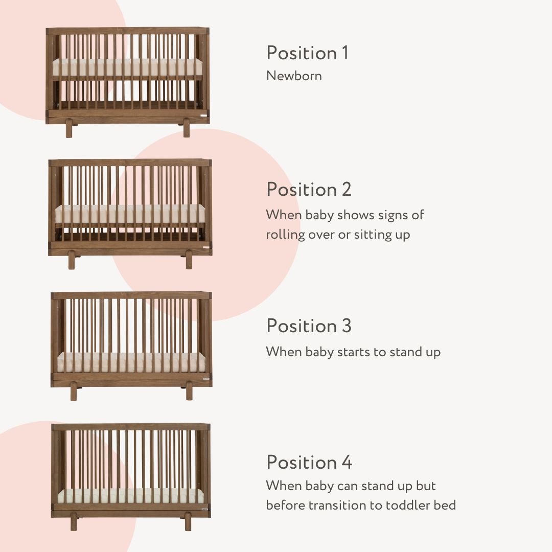 dadada Baby Bliss 4-in-1 Convertible Crib