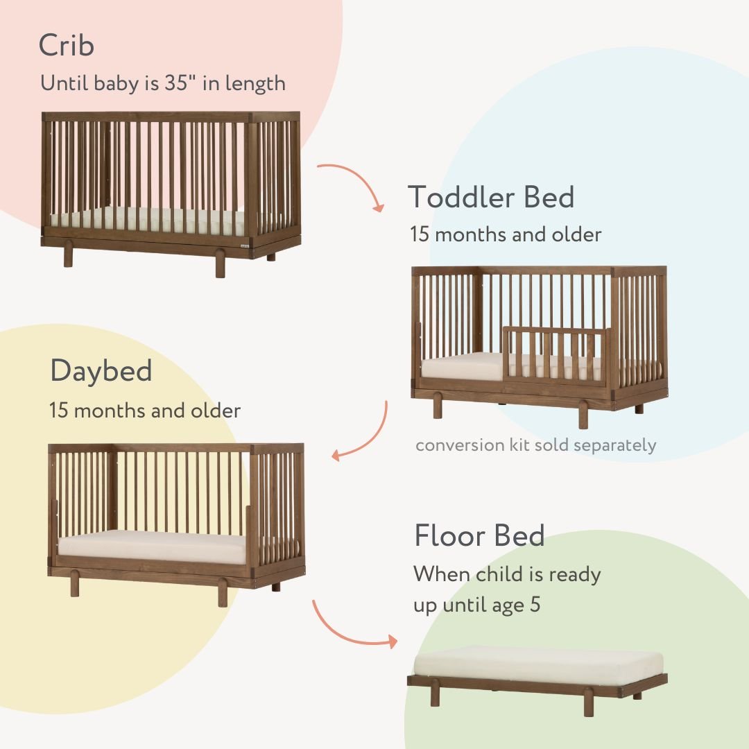 dadada Baby Bliss 4-in-1 Convertible Crib