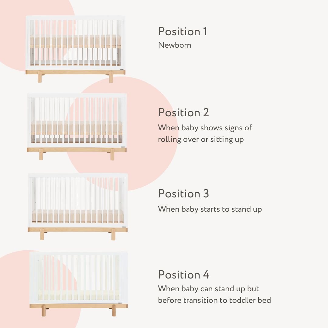 dadada Baby Bliss 4-in-1 Convertible Crib