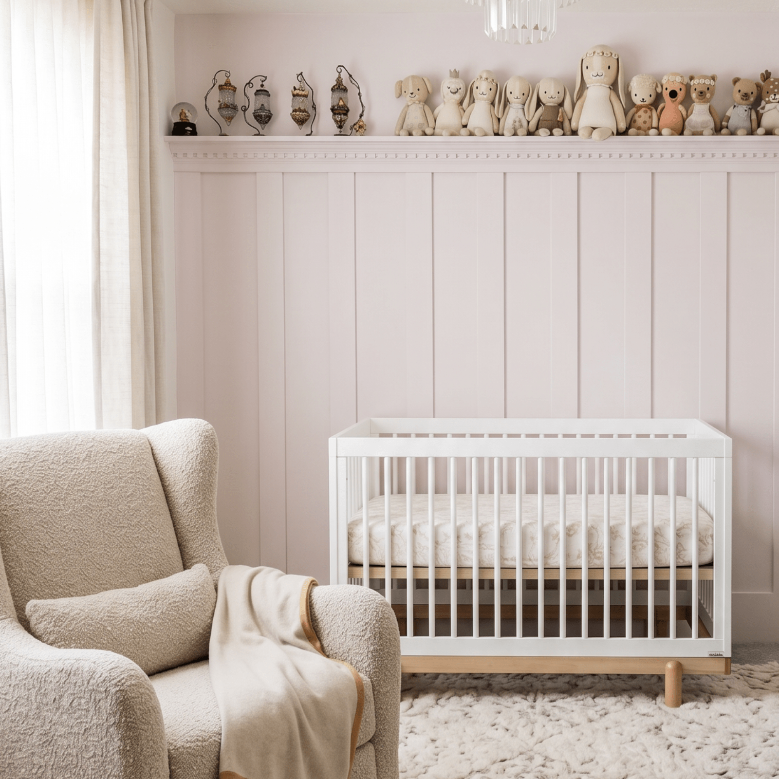 dadada Baby Bliss 4-in-1 Convertible Crib