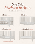 dadada Baby LaLa 3-in-1 Convertible Crib
