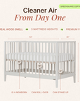 dadada Baby LaLa 3-in-1 Convertible Crib
