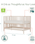 dadada Baby LaLa 3-in-1 Convertible Crib