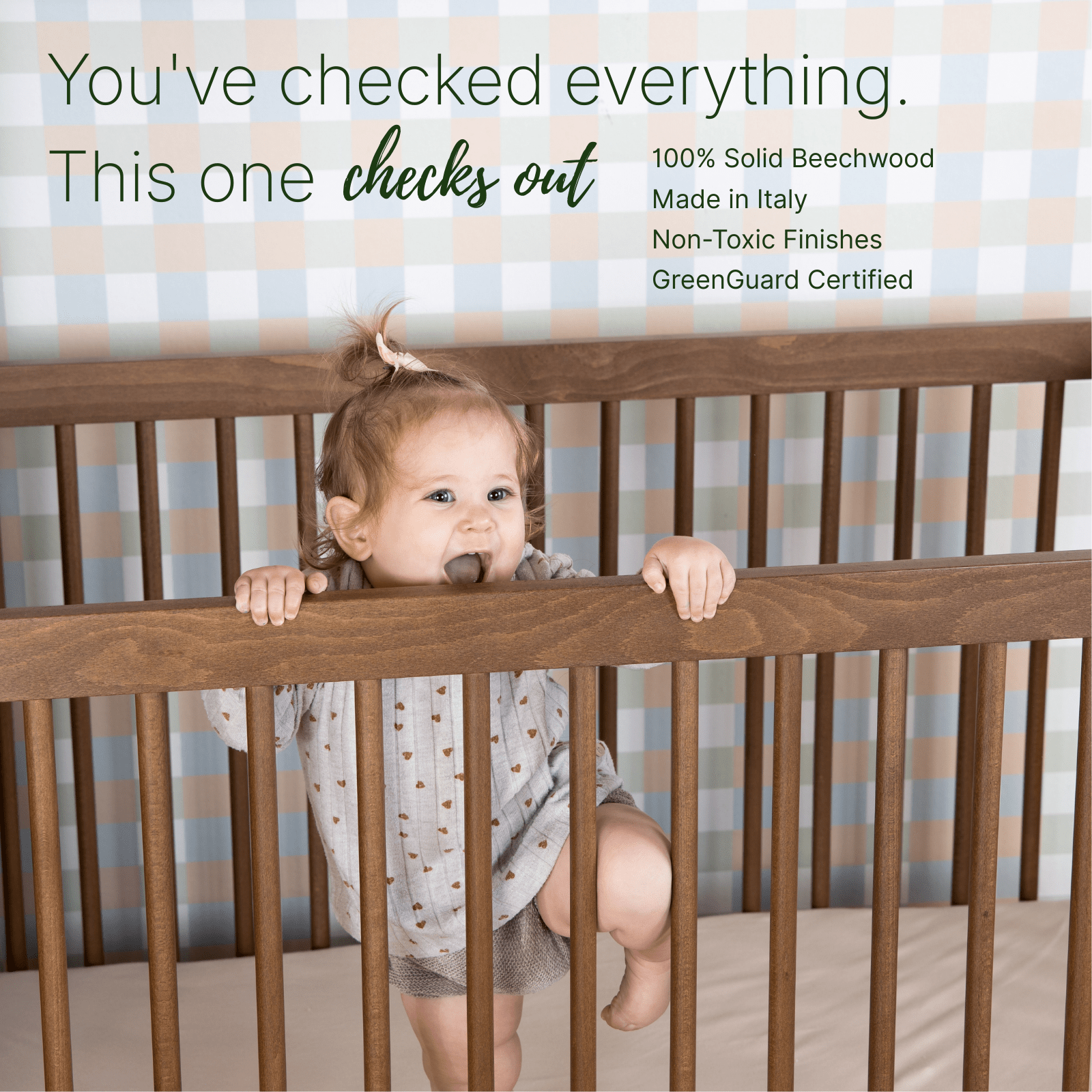 dadada Baby LaLa 3-in-1 Convertible Crib