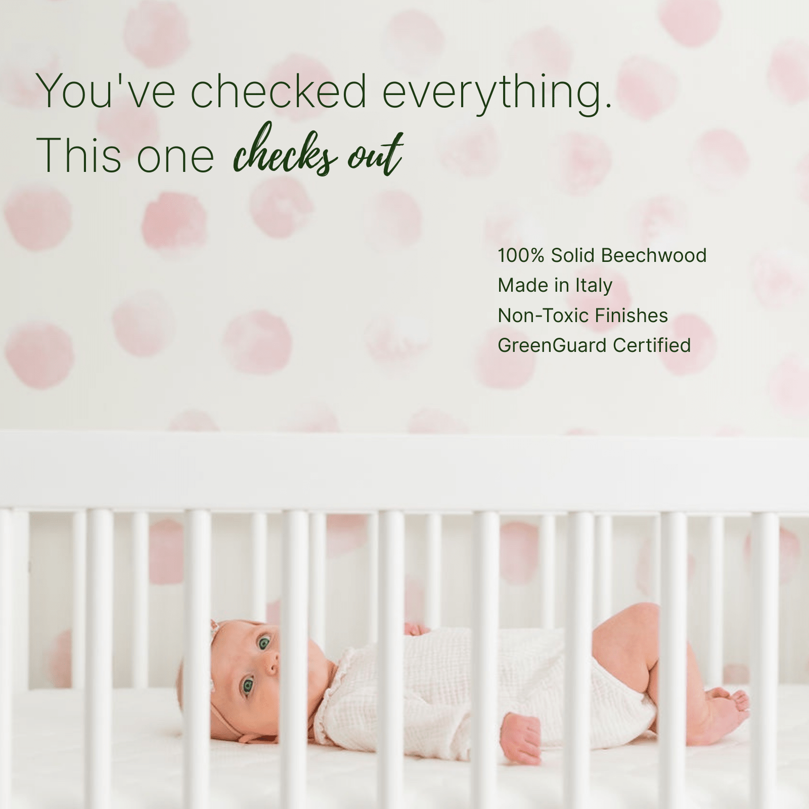 dadada Baby LaLa 3-in-1 Convertible Crib