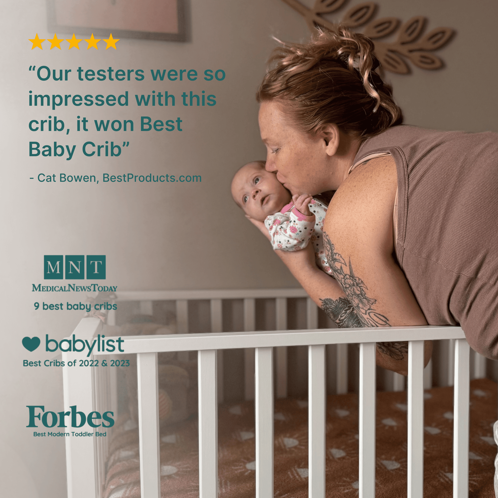 dadada Baby LaLa 3-in-1 Convertible Crib
