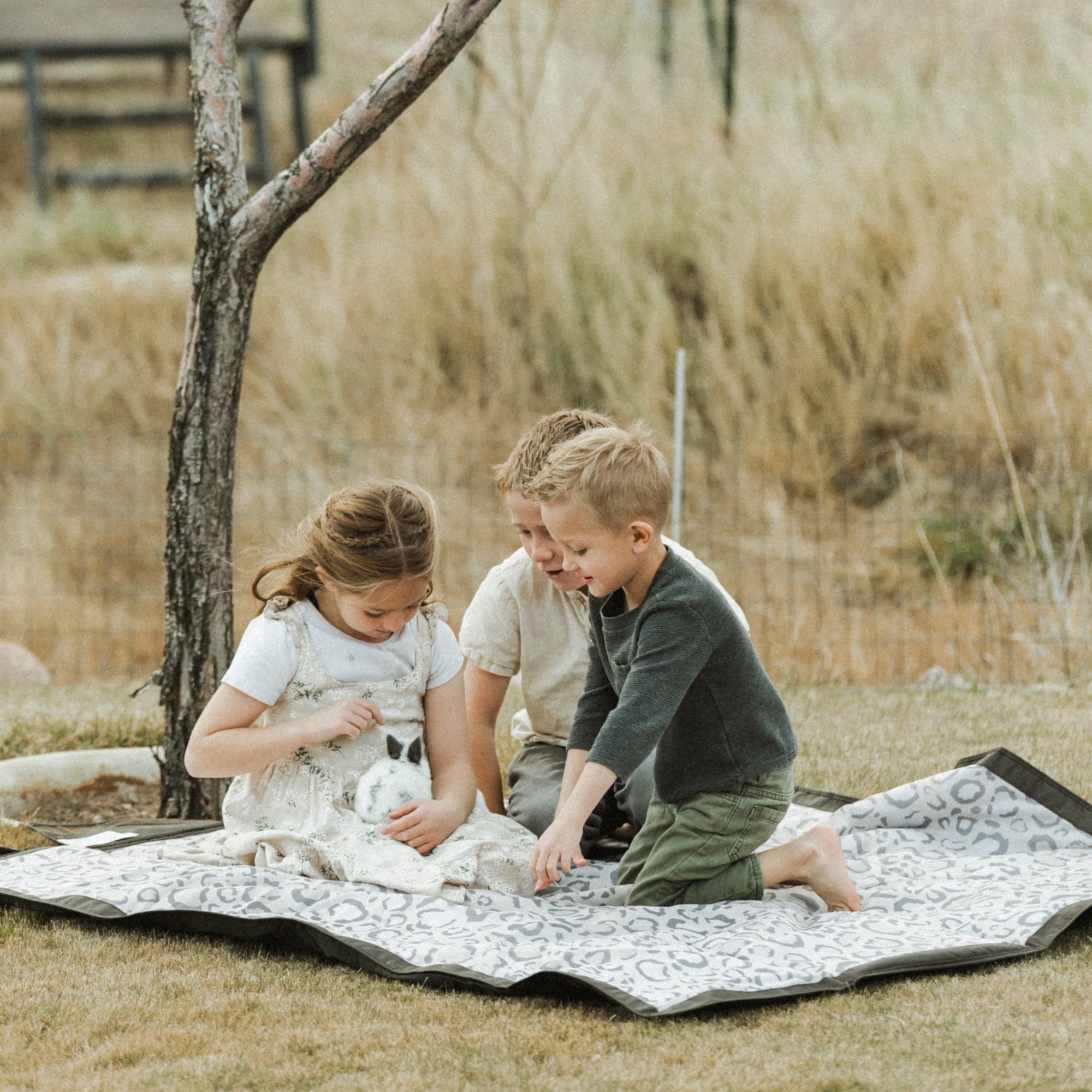 その他 EQUESTRIAN PICNIC BLANKET PICNIC BLANKET Garden Oasis Blue – Lesley Evers