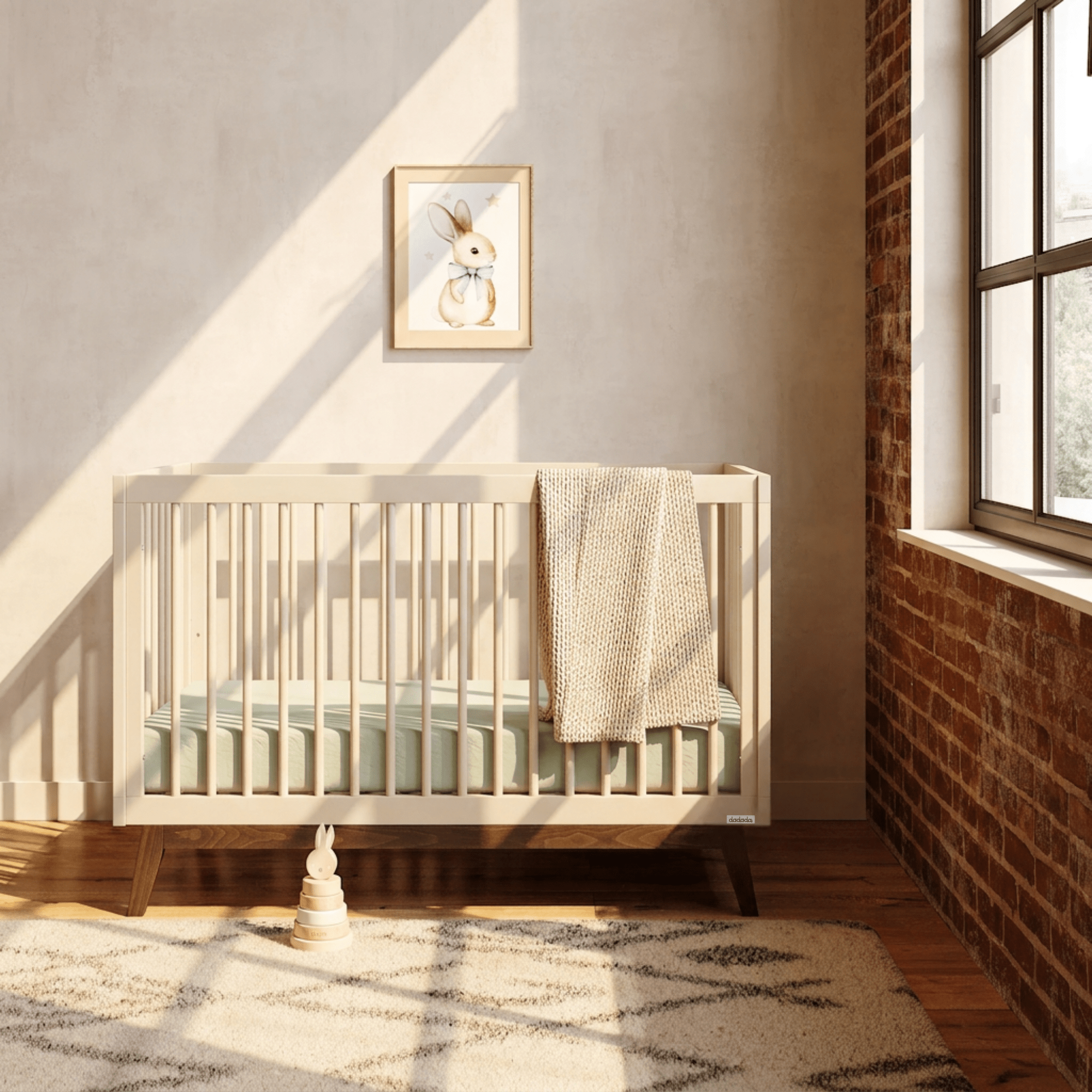dadada Baby Soho 3-in-1 Convertible Crib