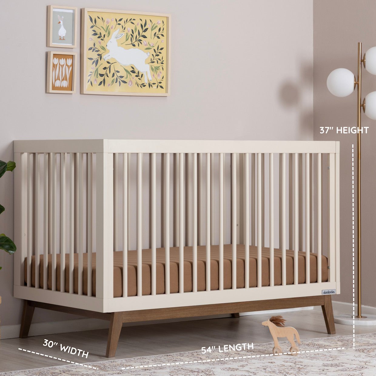 dadada Baby Soho 3-in-1 Convertible Crib