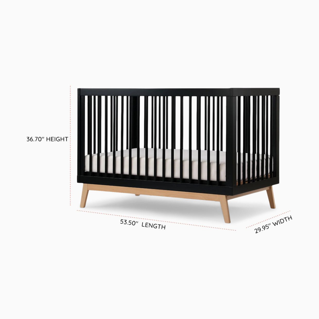 dadada Baby Soho 3-in-1 Convertible Crib