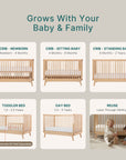 dadada Baby Soho 3-in-1 Convertible Crib