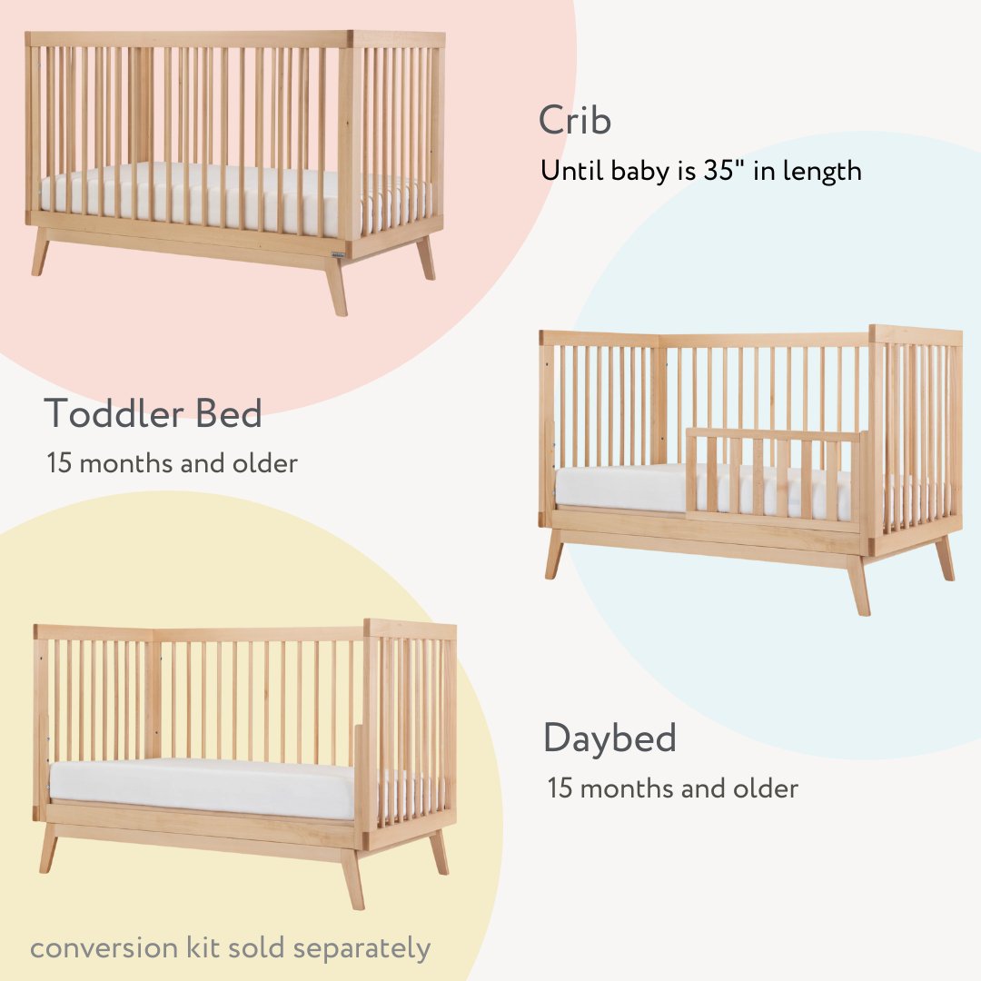 dadada Baby Soho 3-in-1 Convertible Crib