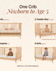 dadada Baby Soho 3-in-1 Convertible Crib