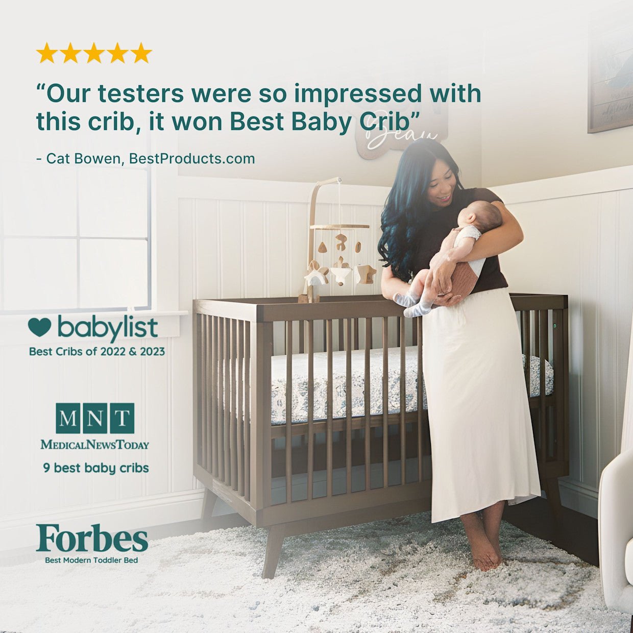 dadada Baby Soho 3-in-1 Convertible Crib