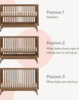 dadada Baby Soho 3-in-1 Convertible Crib