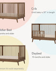 dadada Baby Soho 3-in-1 Convertible Crib