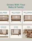 dadada Baby Soho 3-in-1 Convertible Crib