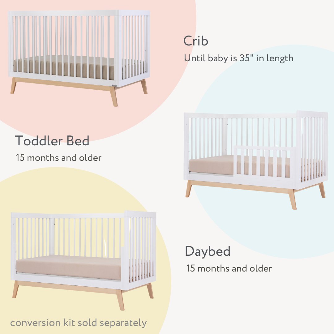 dadada Baby Soho 3-in-1 Convertible Crib