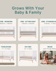 dadada Baby Soho 3-in-1 Convertible Crib
