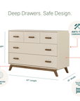 dadada Baby Soho 5-Drawer Nursery Dresser
